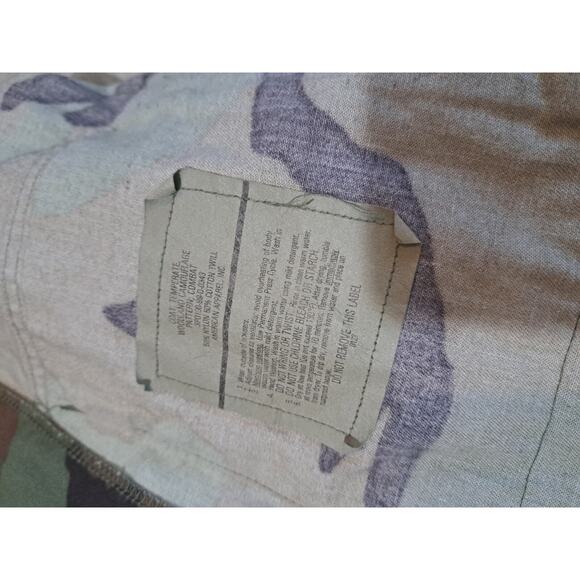 US ARMY Field Coat Woodland Camo Jacket NATO sp0100-96-d-0320 Small/long - Picture 3 of 4